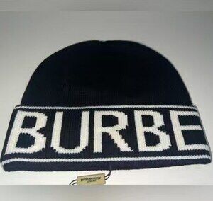 Burberry Logo Knit Beanie Black